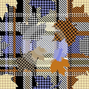 Falling maple leaves.